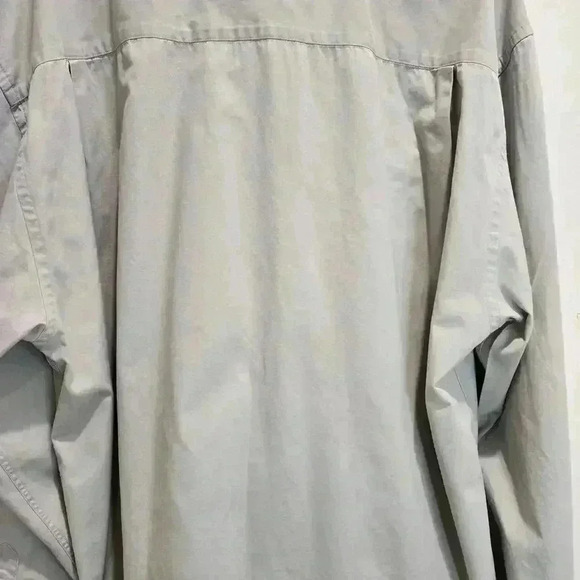 Cutter & Buck Men's XLT Long Sleeve Casual Button-down Dress Shirt Light Gray - Picture 10 of 16